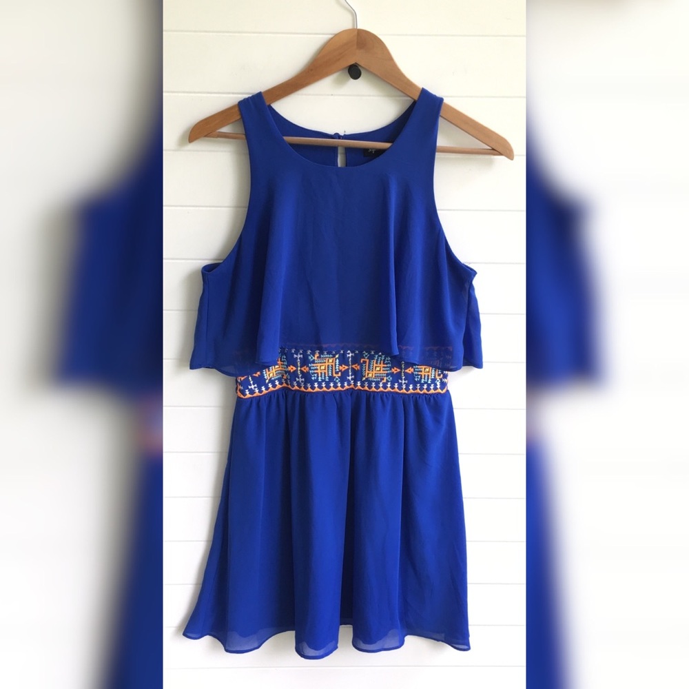 Sequin Hearts Aztec Sleeveless Mini Dress Summer